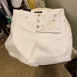 Repost - NWT Banana Republic White Demin Shorts